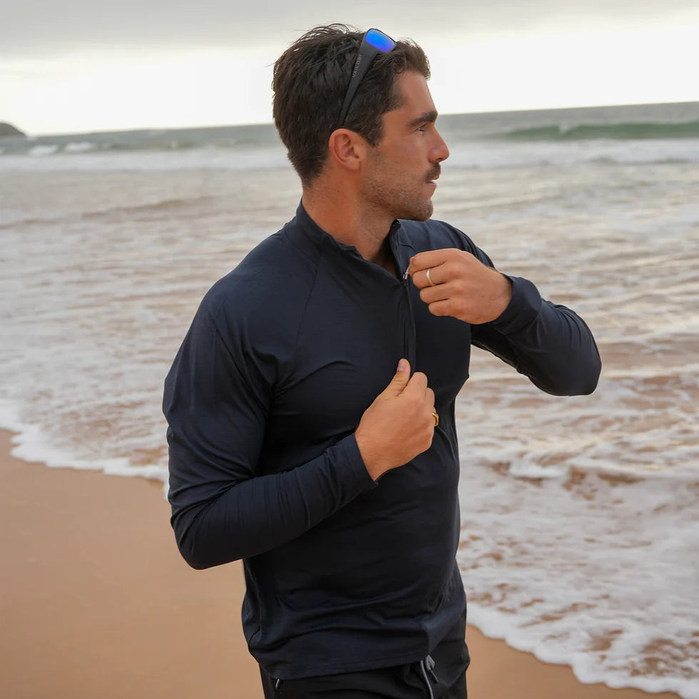 Vaikobi UV Ocean Tech Long Sleeve Zip Top
