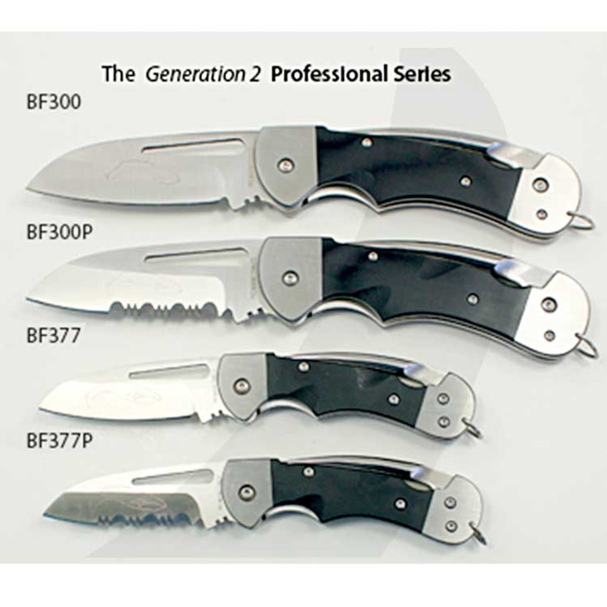 Myerchin Knives BF300P Gen 2 Black G10 Handle Captain Pro