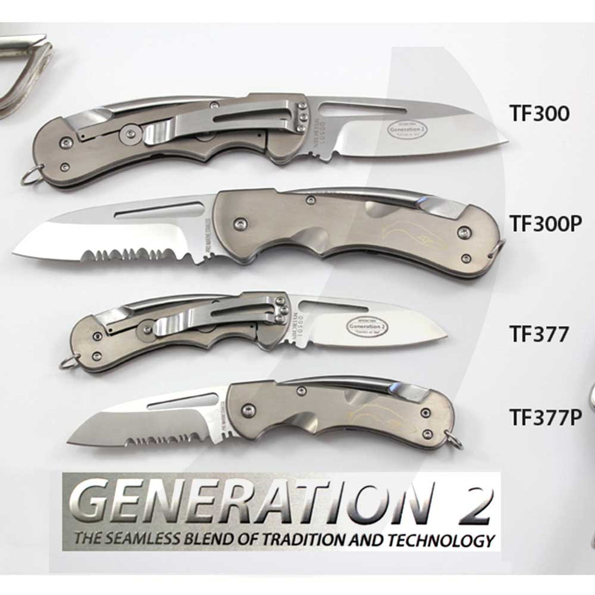 Myerchin Knives TF300 Titanium Captain Knife