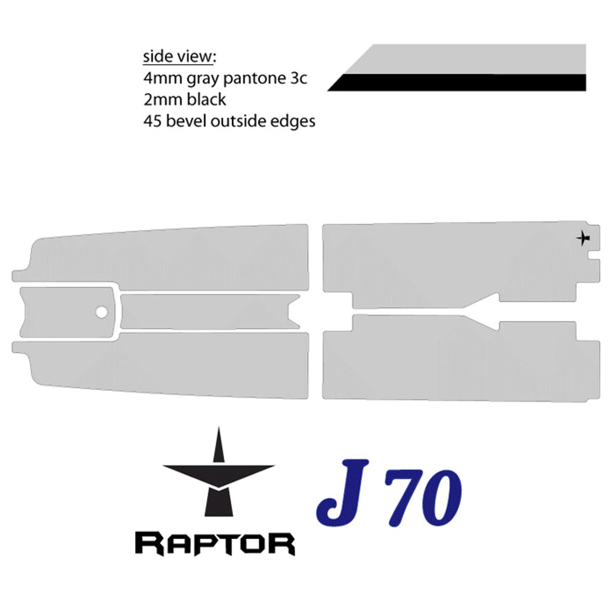 J70 Soft Deck Raptor Padding