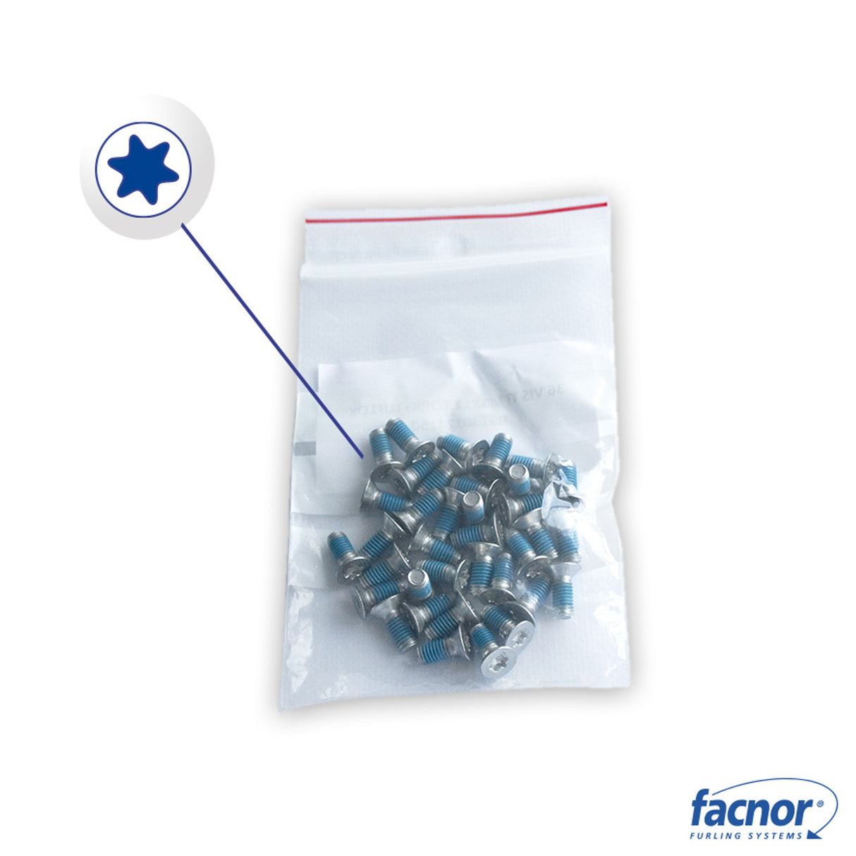Facnor Screw bag x36 M5X12 for SX39 / SX47 / R34 / S38 / S46 foil sections