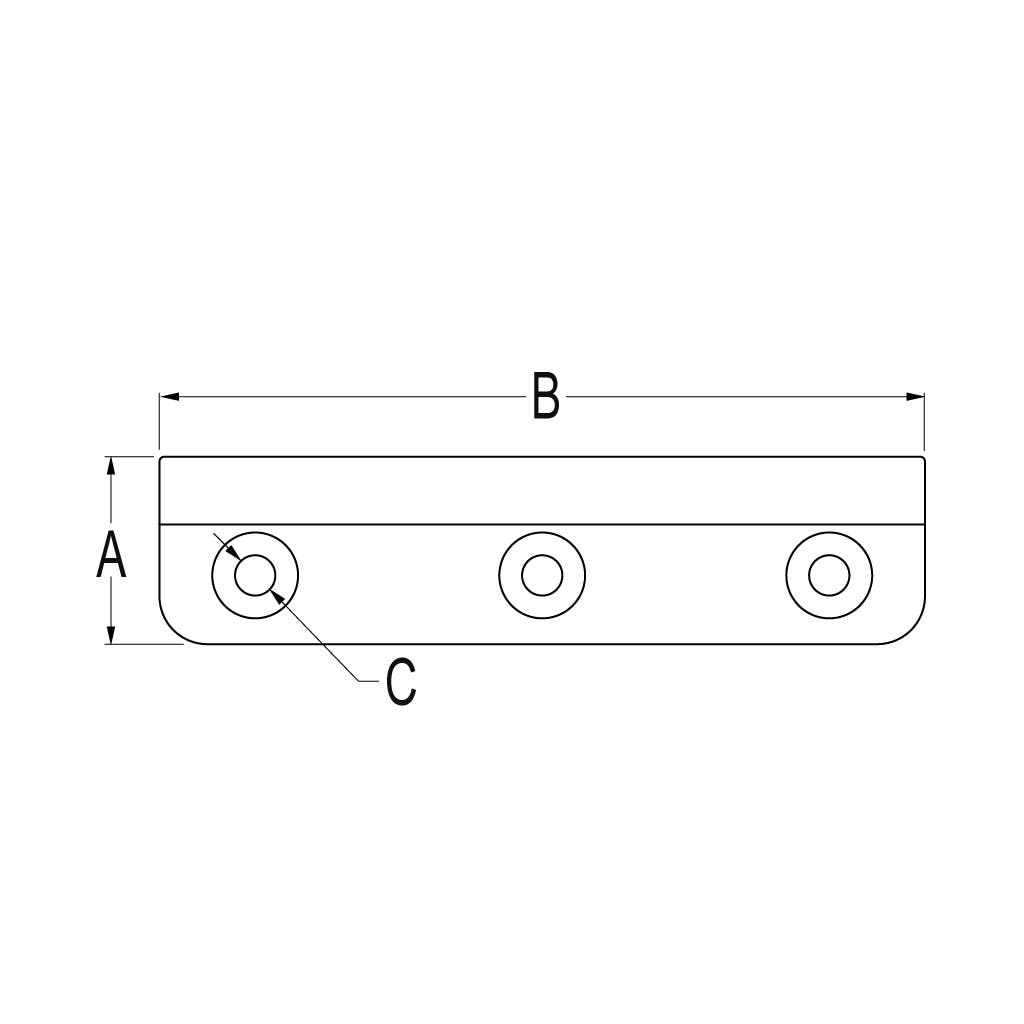 Ronstan Series 19 Luff Groove Track Clamping Plate
