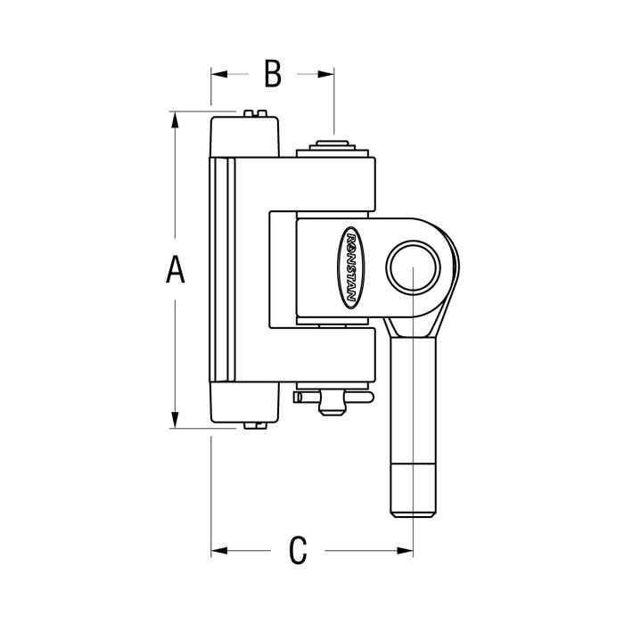 Ronstan Series 19 Batten Car with M10 Threaded Link