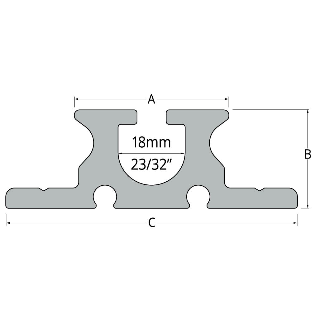 Ronstan Series 42 Luff Groove Mast Track, 2m
