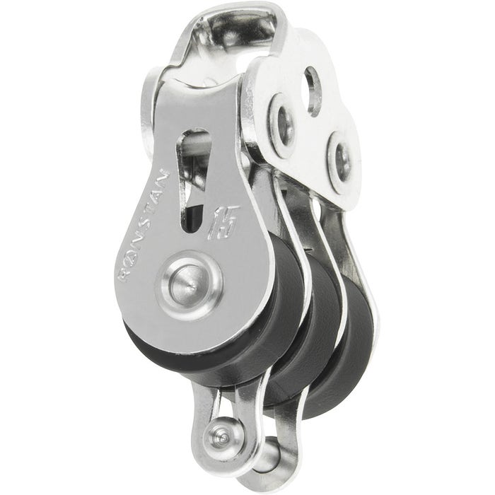 Ronstan Series 15 Ball Bearing Triple Block with Becket and Loop Top
