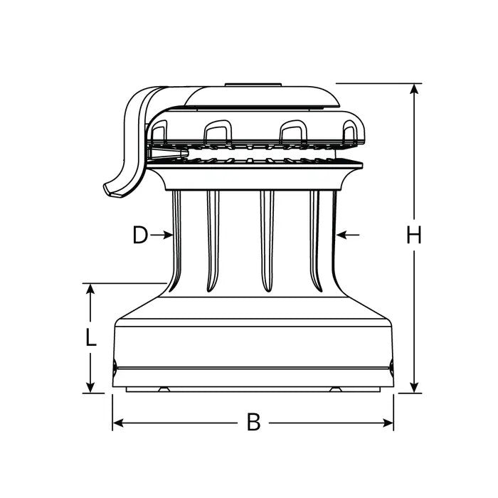 Ronstan 50QT Orbit Winch - 2-Speed, QuickTrim