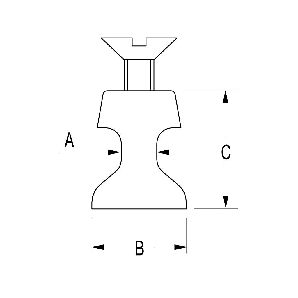 Ronstan Series 22 & 26 Track Slug, 4.6mm x 13.0mm