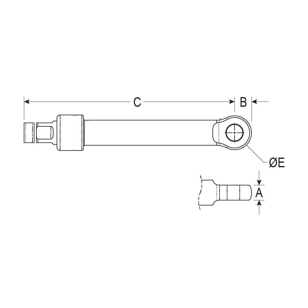 Ronstan Eye End Turnbuckle Body & Lock Nut, 1/4" Thread
