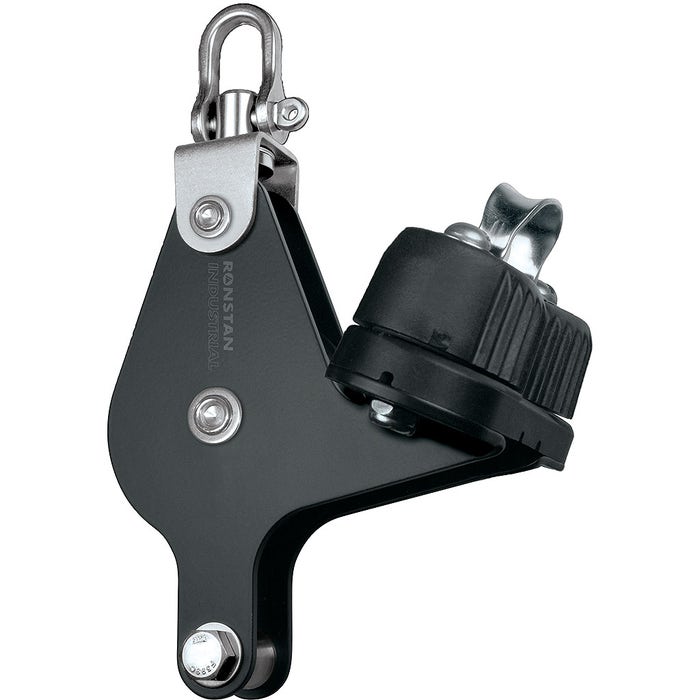 Ronstan Series 60 Single Industrial Pulley Block with Becket and Cleat