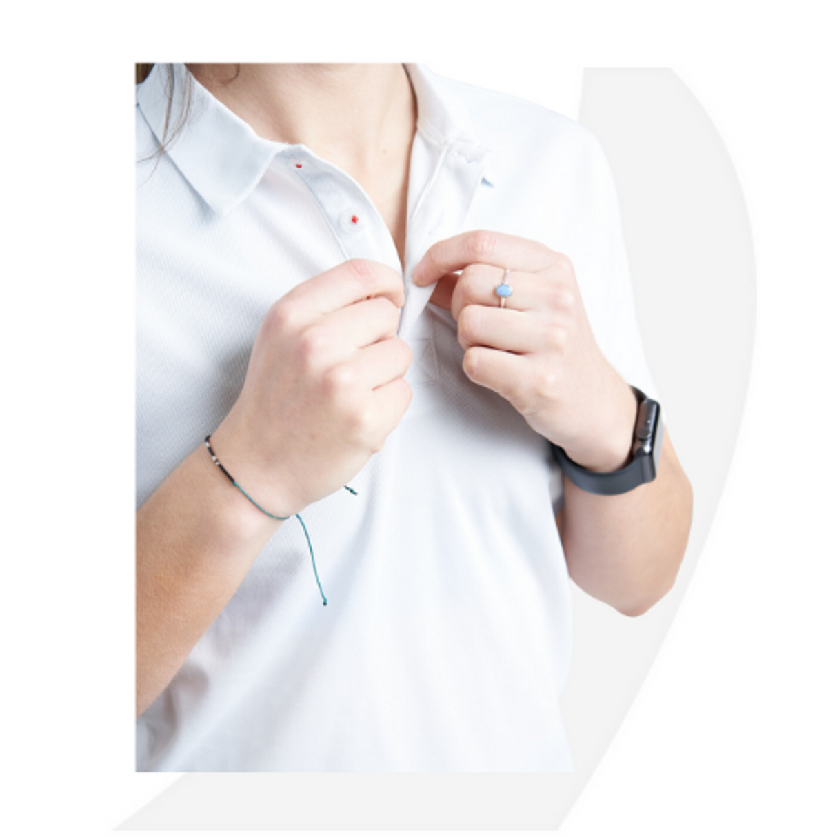 Rooster Womens Technical Polo White