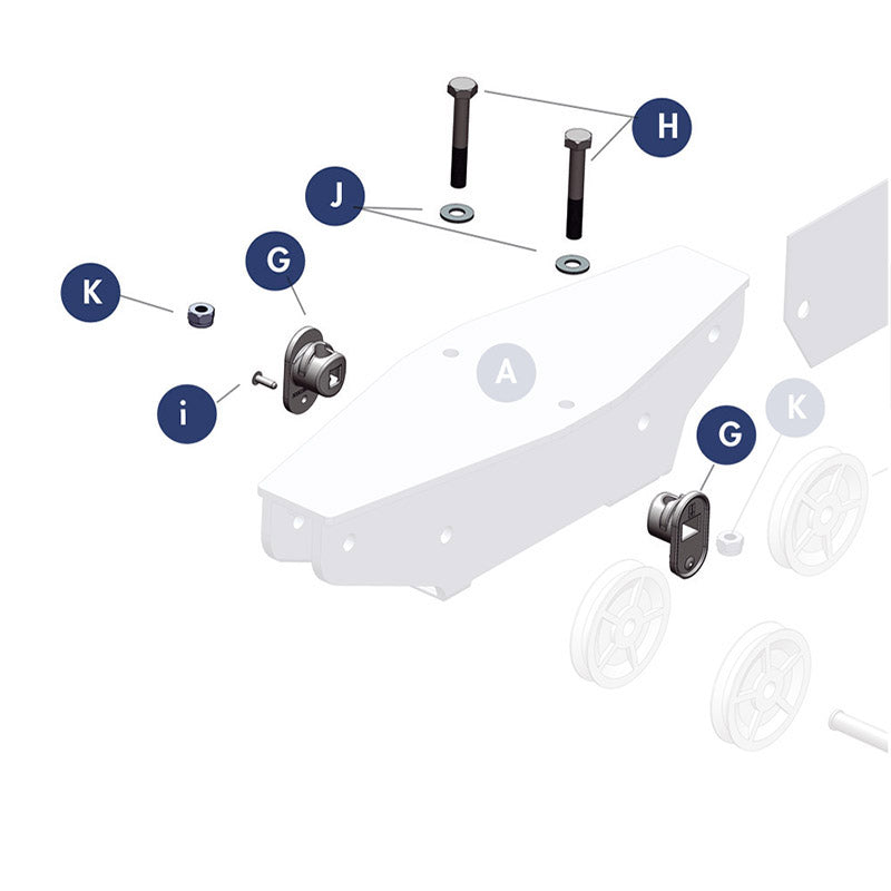 Sparcraft Bolted Assembly Kit For Mast Head Rig and Fractional Non Tapered N°6 S1210 – S1540 – S2100
