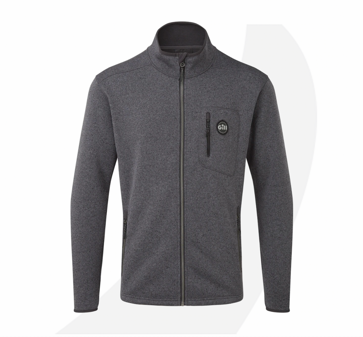 Gill Men's Knit Fleece Jacket Ash