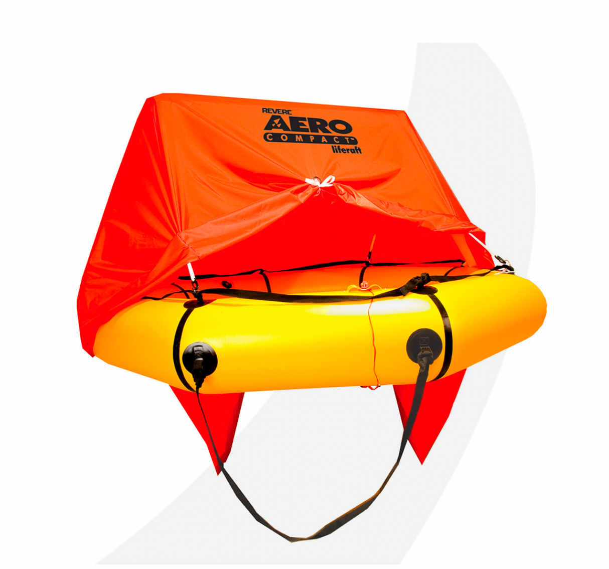 Revere 4 person Aero Compact Liferaft w/canopy & deluxe kit