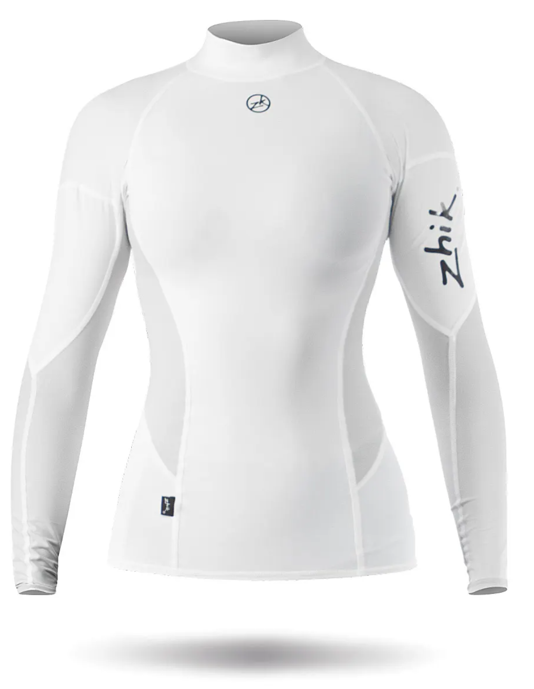 Zhik Women's Spandex Top Long Sleeve Colors. Clearance sizes: Hivis (S), White (M, L), Ash (L)