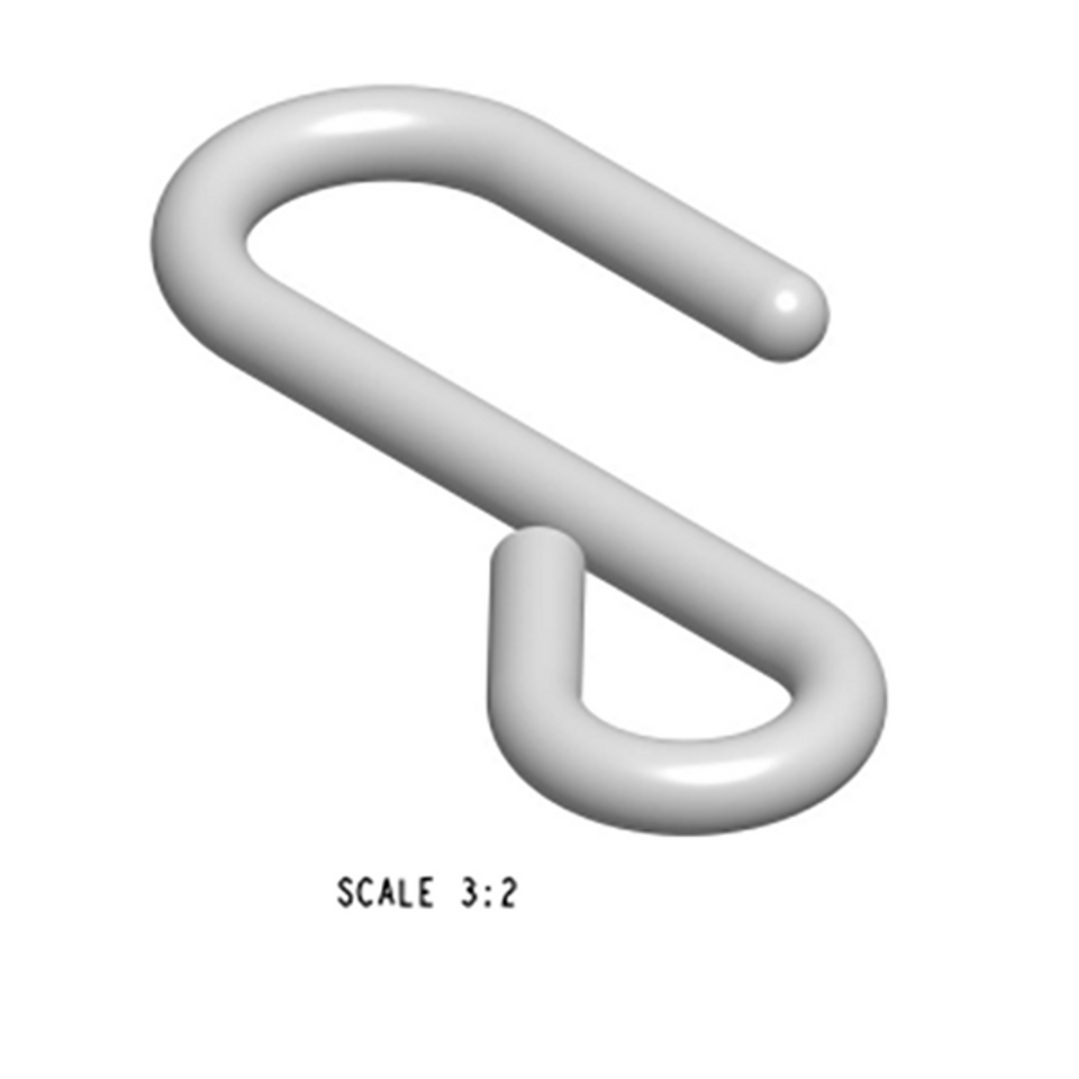 Allen Brothers 67mm Stainless Steel S Hook