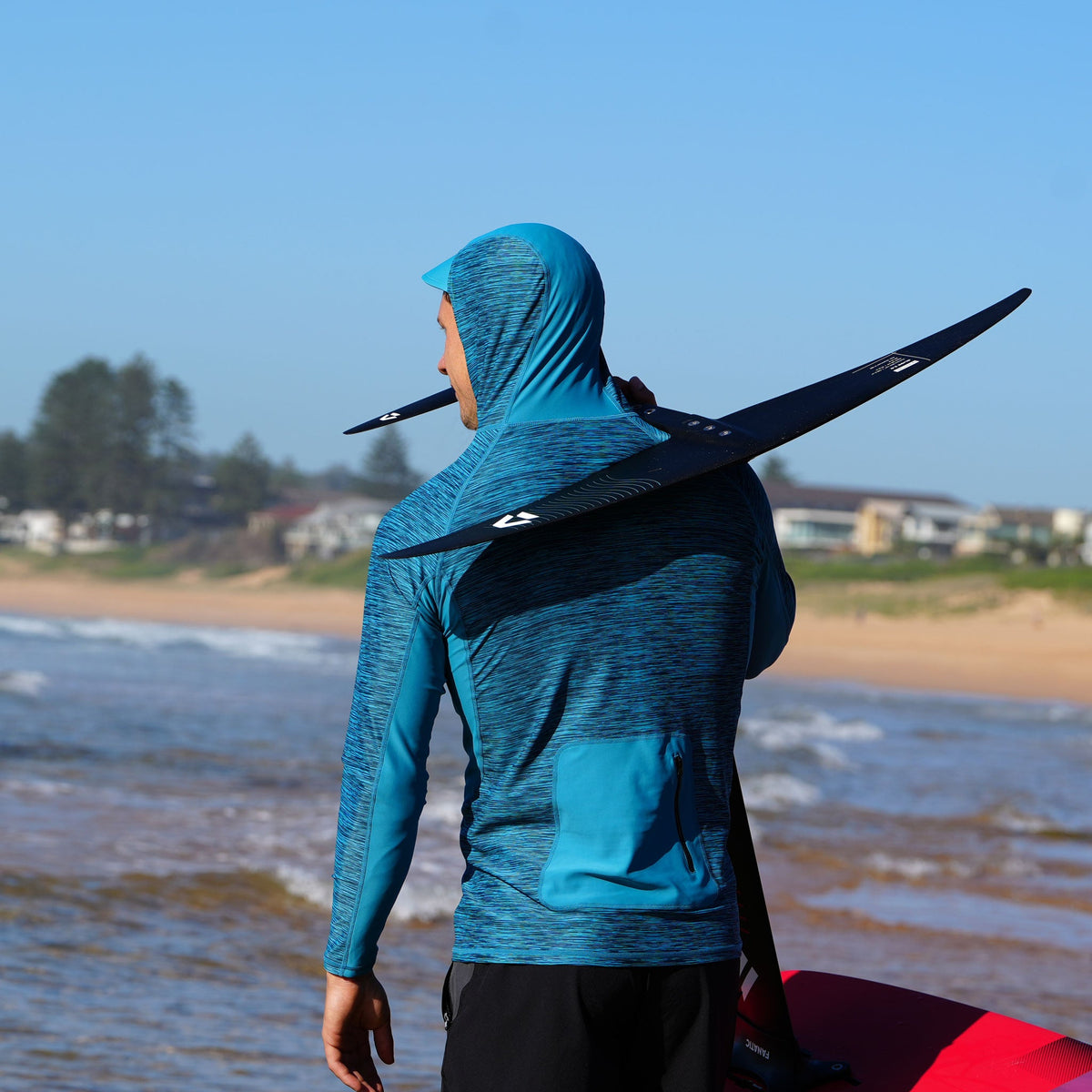 Vaikobi Hooded UV Long Sleeve Rash Top - Teal