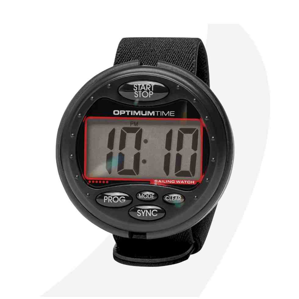 Optimum Time OS Series 3 Sailing Watch, Black-Red