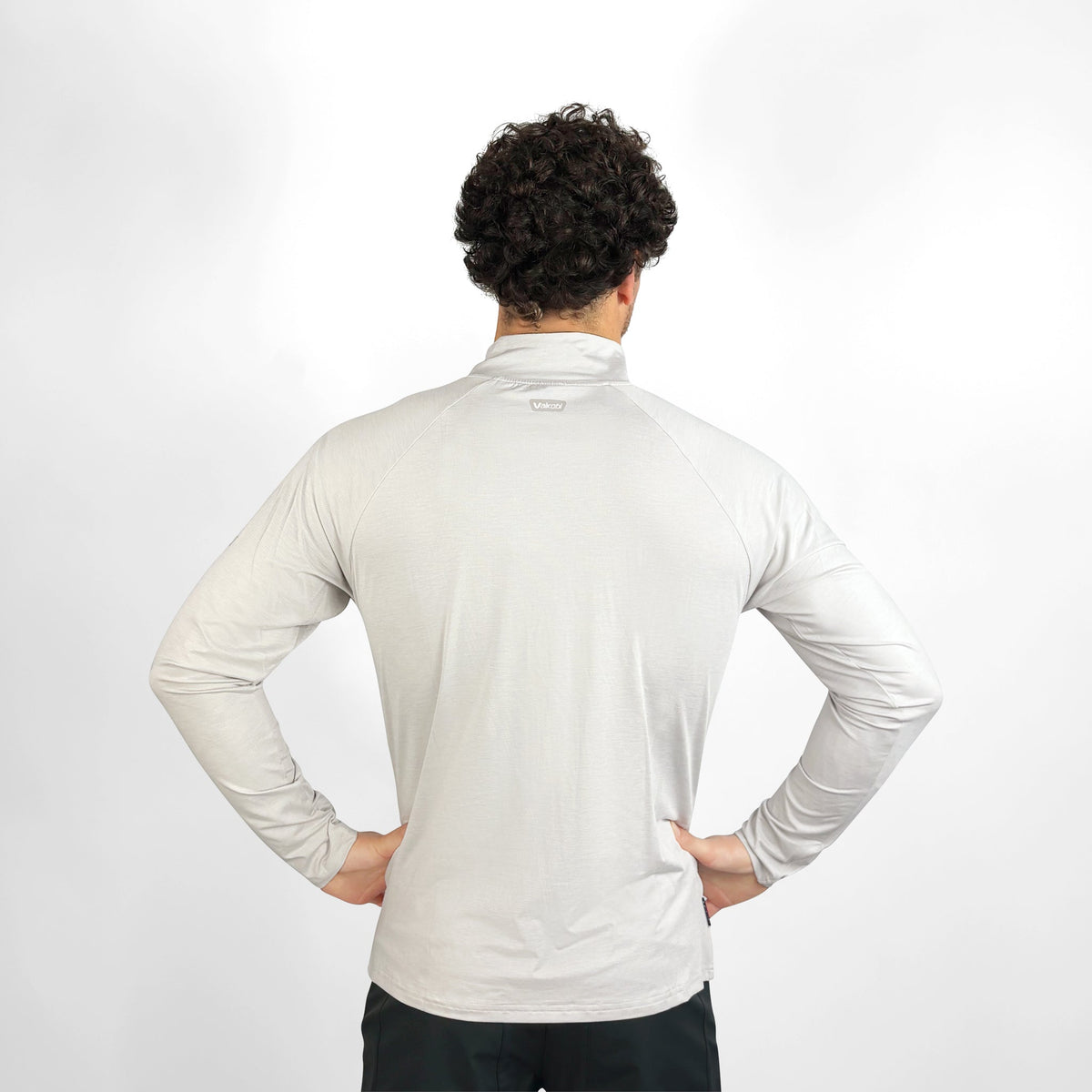 Vaikobi UV Ocean Tech Long Sleeve Zip Top - Silver