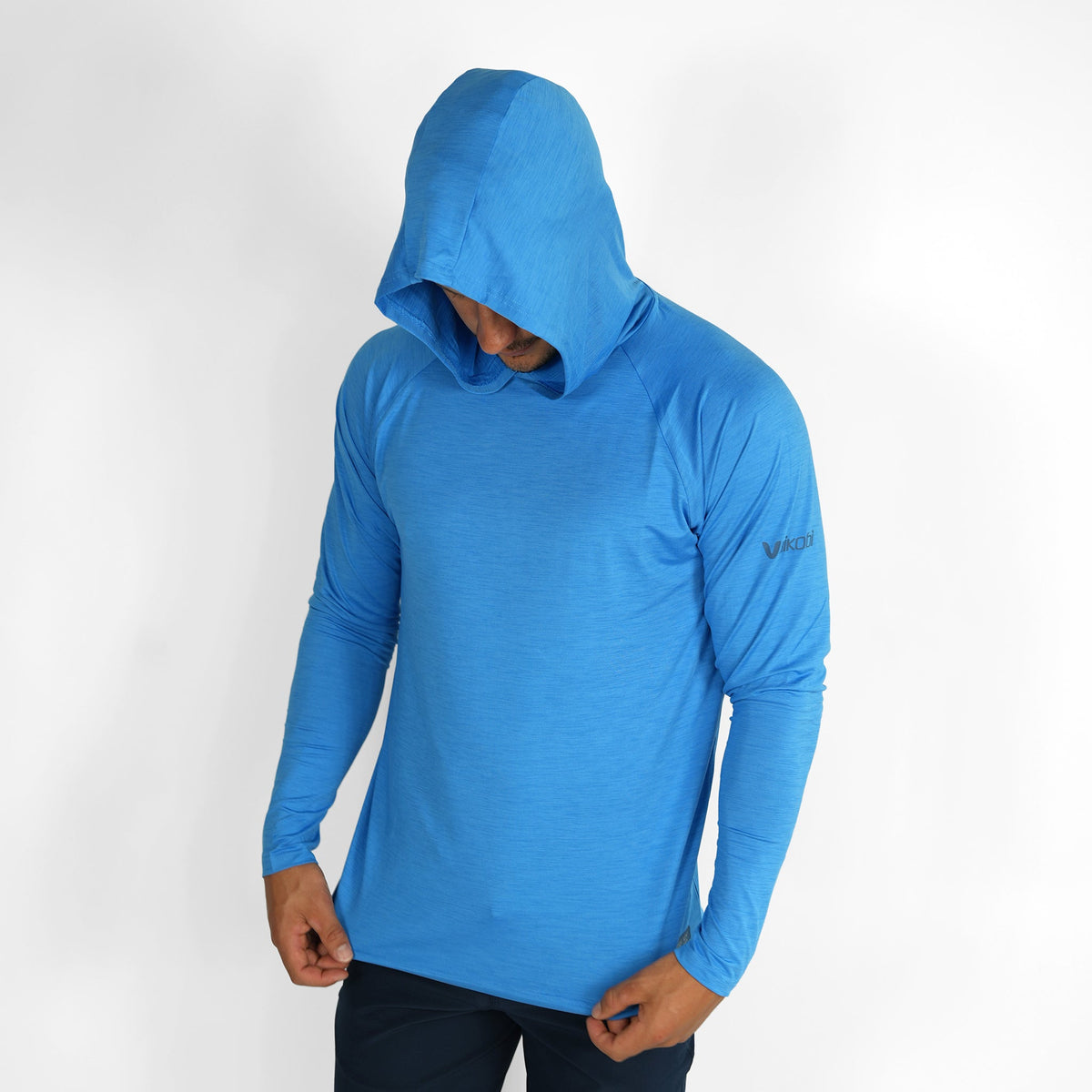 Vaikobi UV Ocean Tech Long Sleeve Hooded Top - Cyan