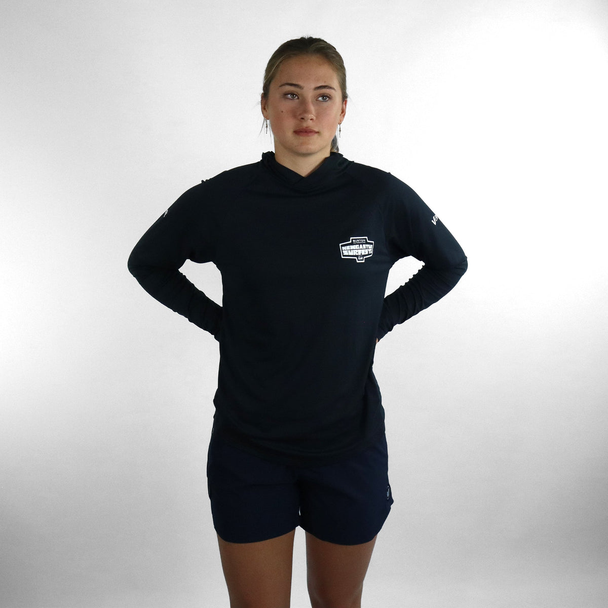 Vaikobi Newcastle Surfest UV Ocean Tech Hooded Top - Charcoal
