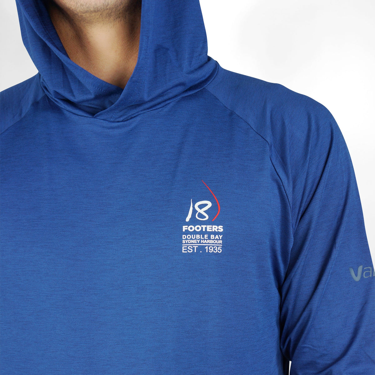 Vaikobi 18 Footers UV Ocean Tech Long Sleeve Hooded Top - Navy