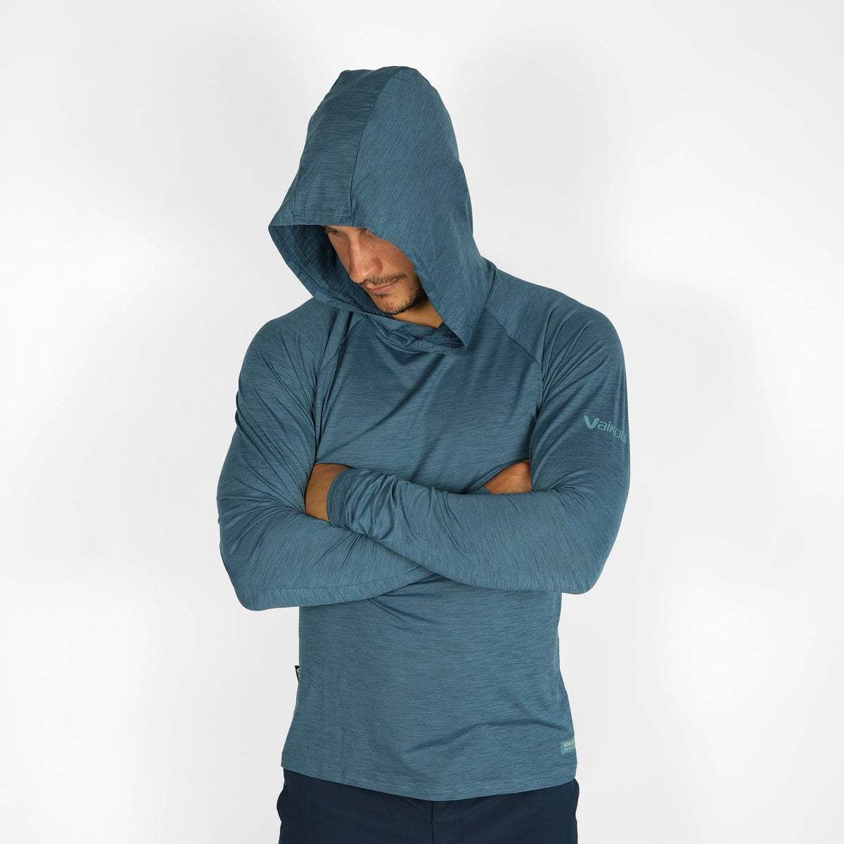 Vaikobi UV Ocean Tech Long Sleeve Hooded Top - Ocean Blue