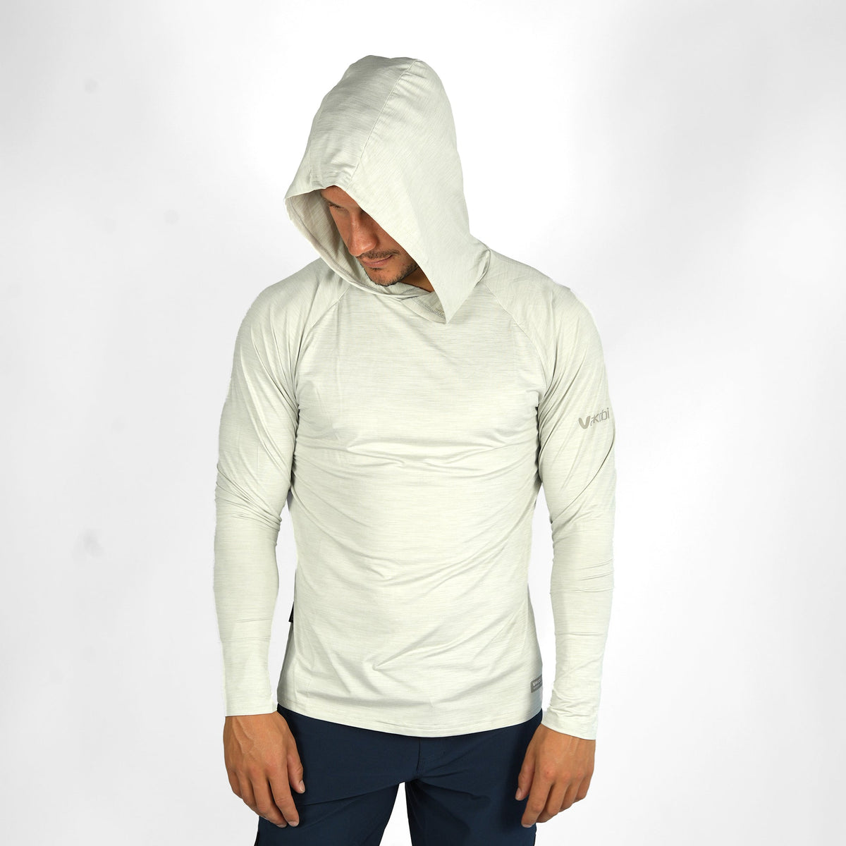 Vaikobi UV Ocean Tech Long Sleeve Hooded Top - Silver