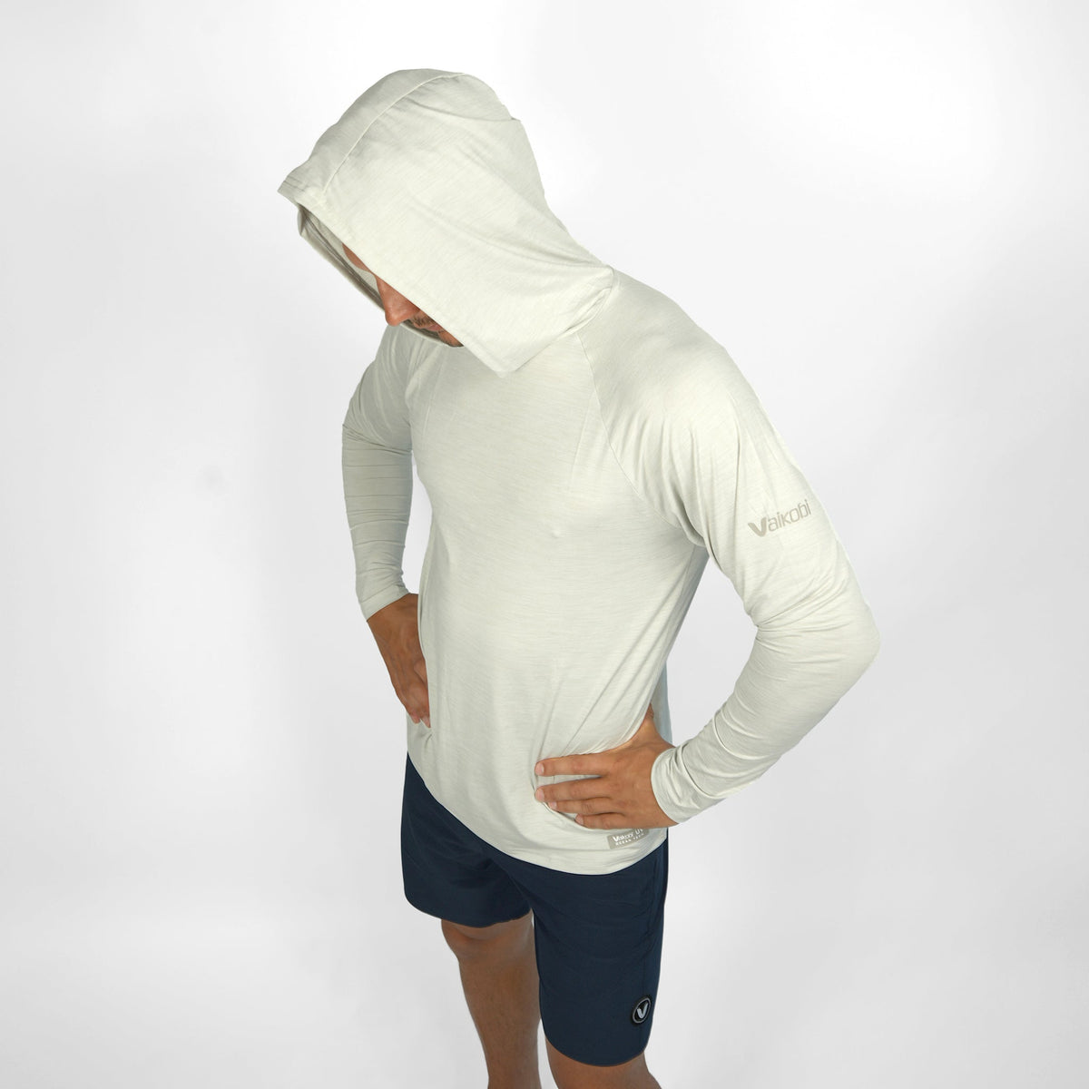 Vaikobi UV Ocean Tech Long Sleeve Hooded Top - Silver