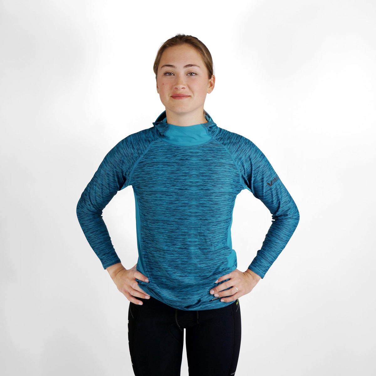 Vaikobi Hooded UV Long Sleeve Rash Top - Teal