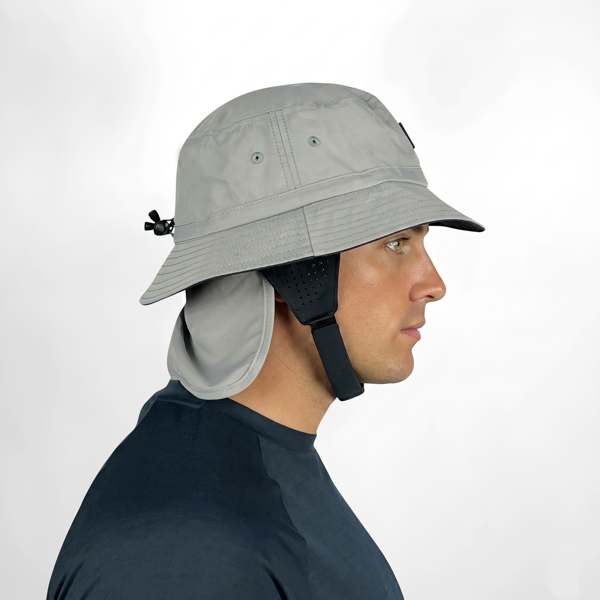 Vaikobi Downwind Surf Bucket Hat - Light Grey