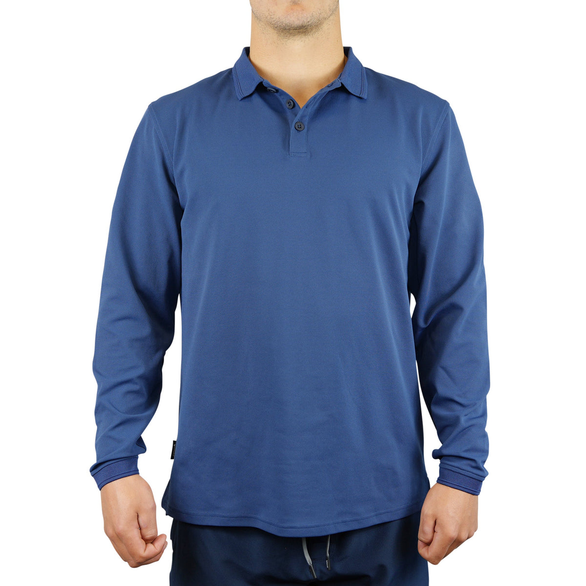 Vaikobi Antibes Long Sleeve Polo - Navy