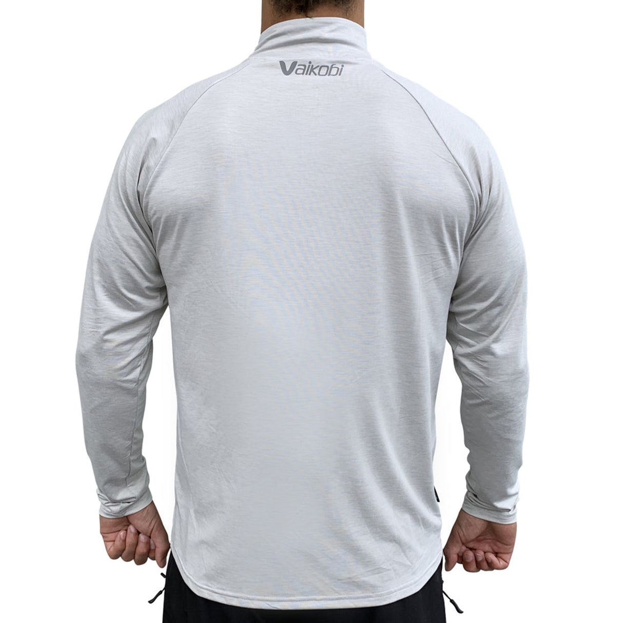Vaikobi Uv Long Sleeve Zip Tech Top - Charcoal