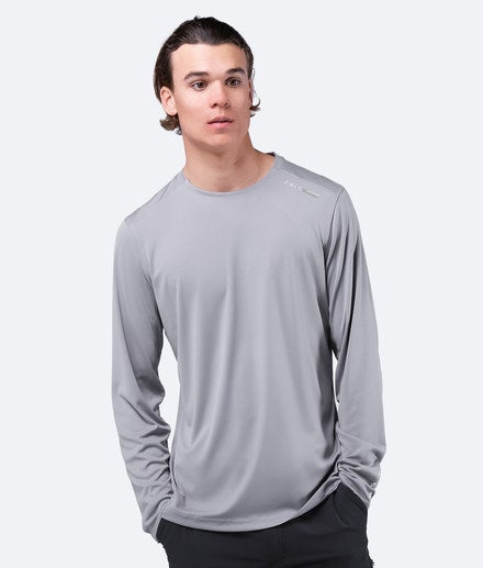 Zhik Mens UVActive Long Sleeve Top - White, Gray, Navy