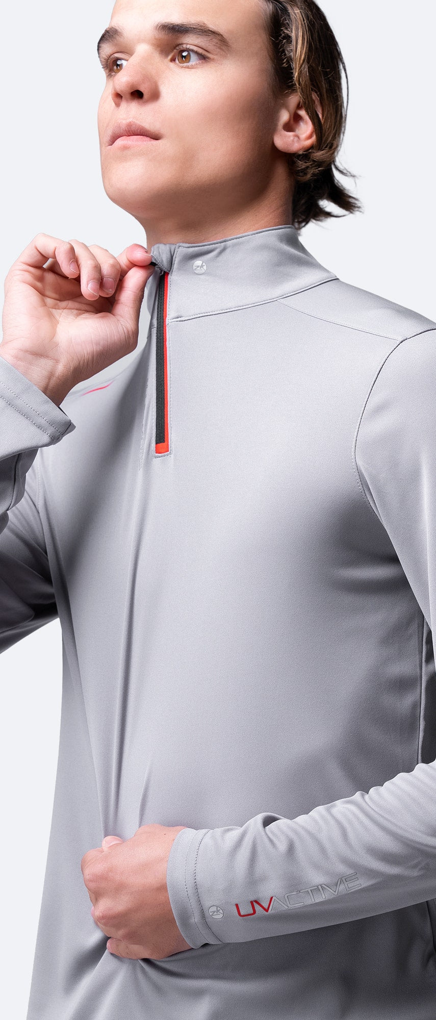 Zhik Mens UVActive High Collar 1/4 Zip Top