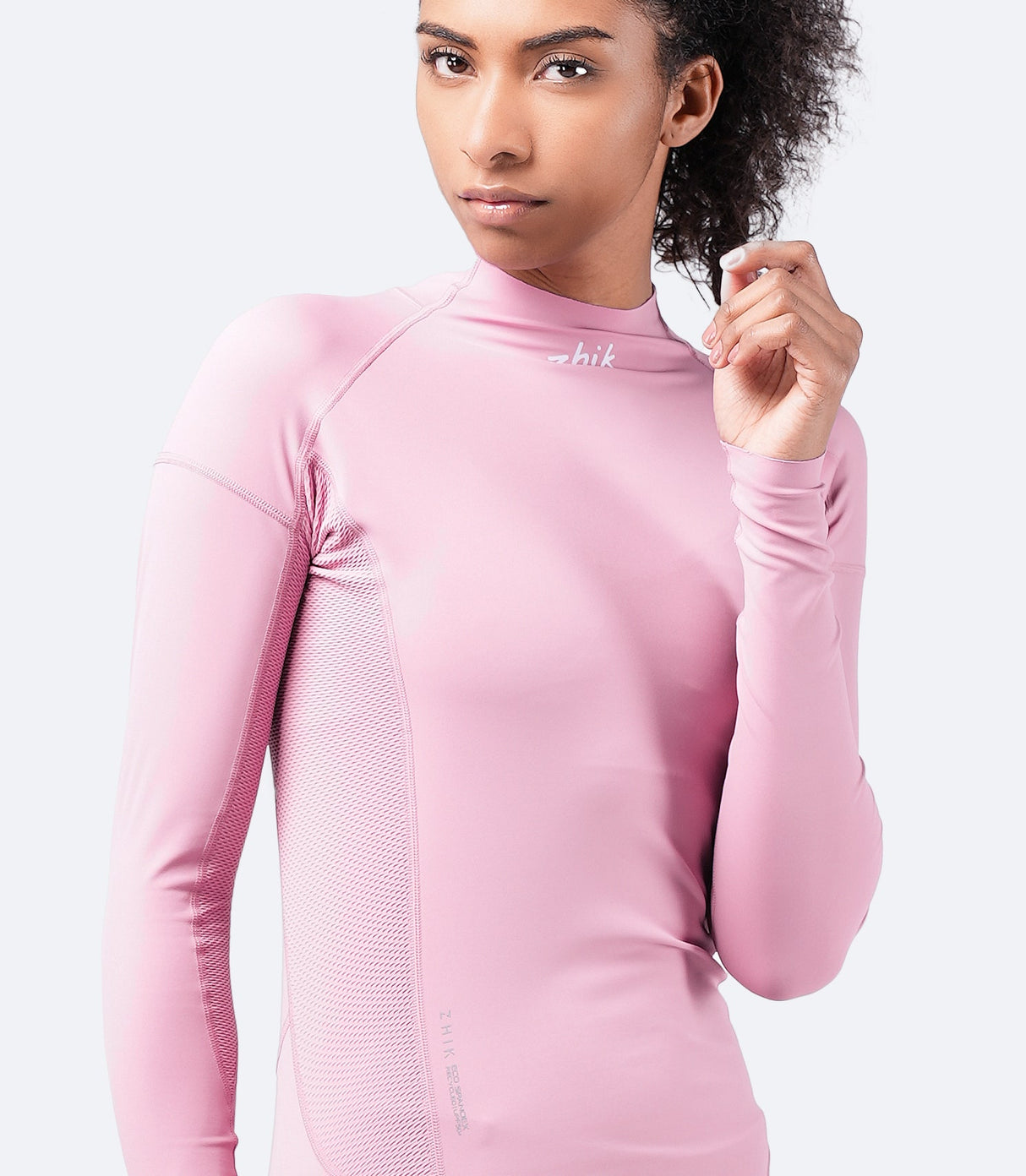 Zhik Limited Edition Womens Eco Spandex Long Sleeve Top, Pink
