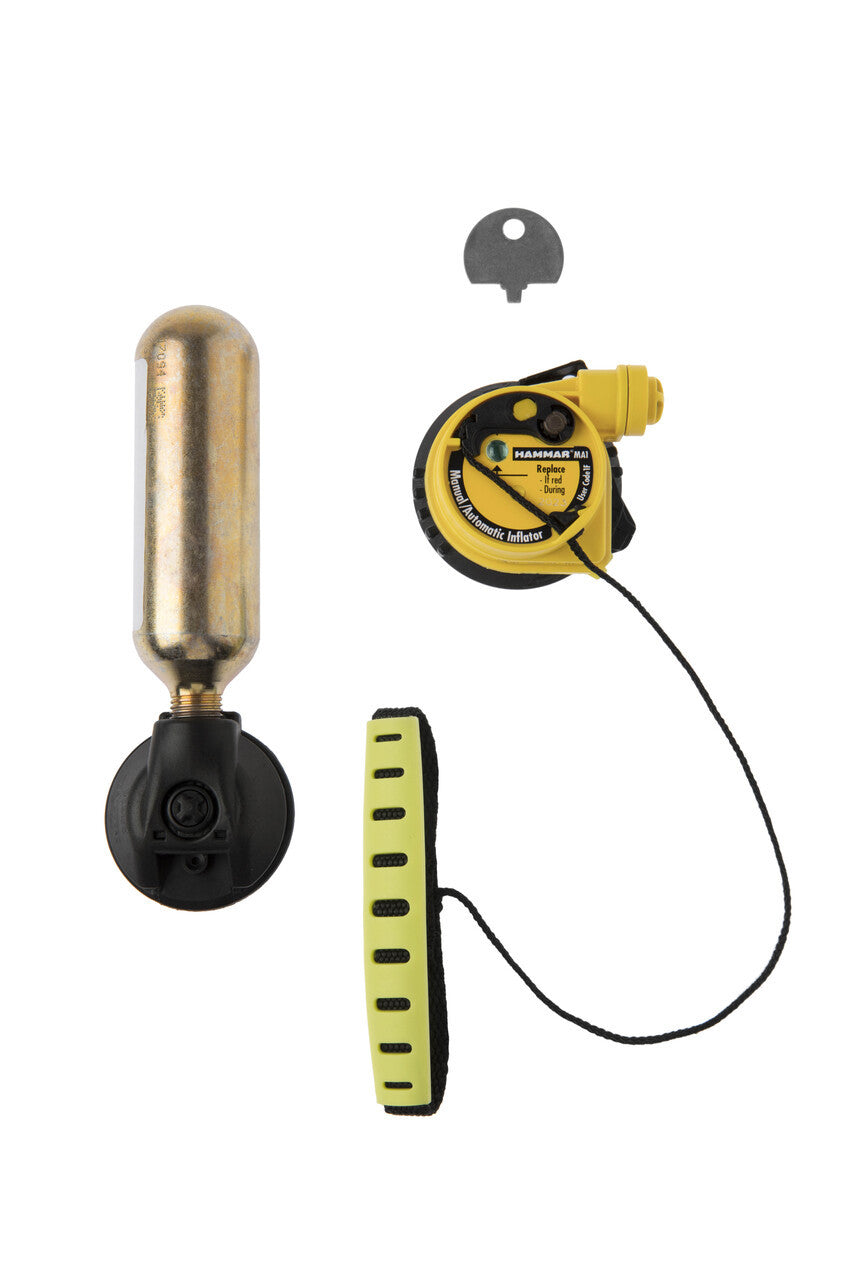 Spinlock Deckware 33g CO2 Cylinder and Auto head for Deckvest Hammar 150N