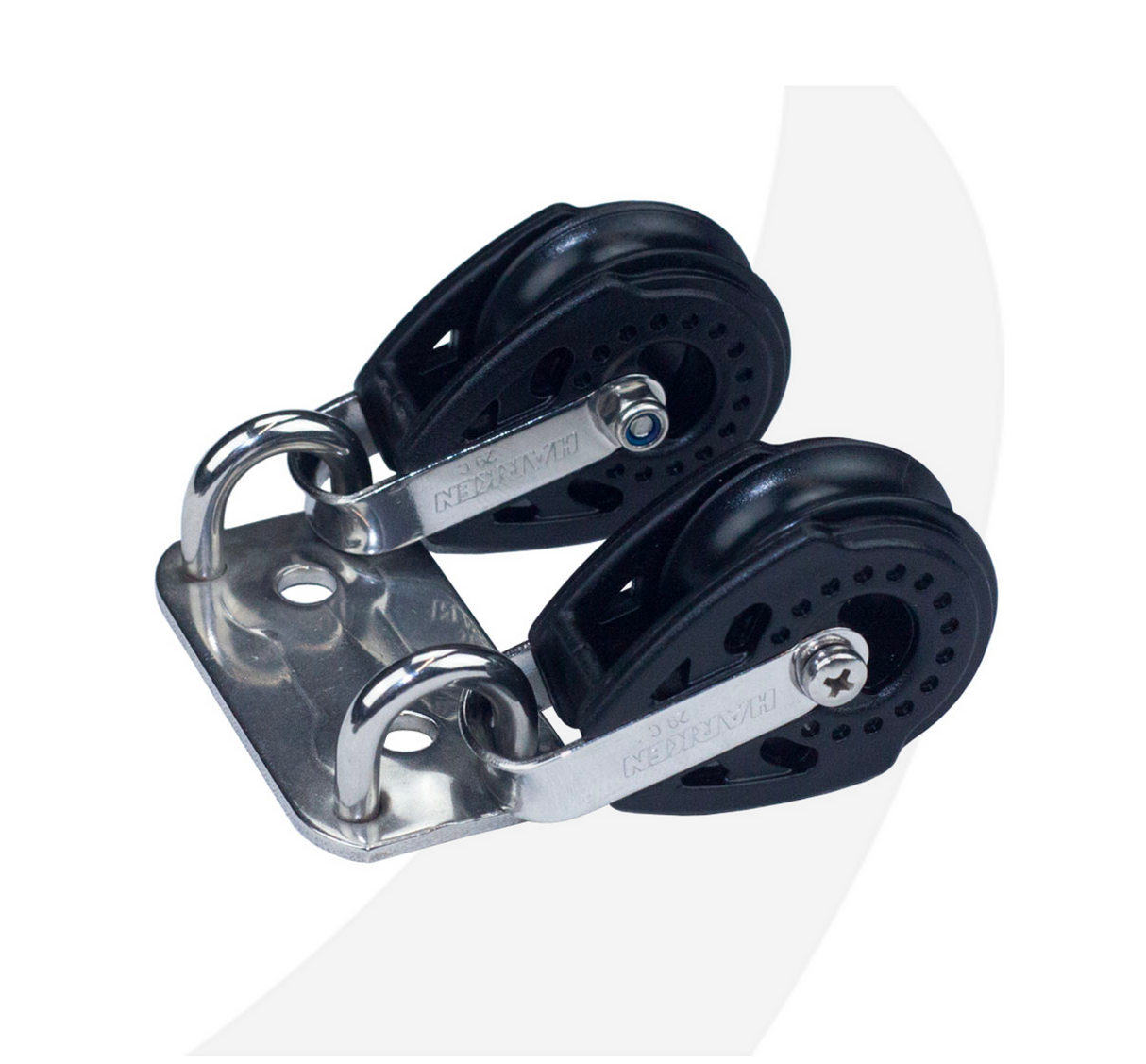 Block plate, with 29mm Harken Carbo Blocks