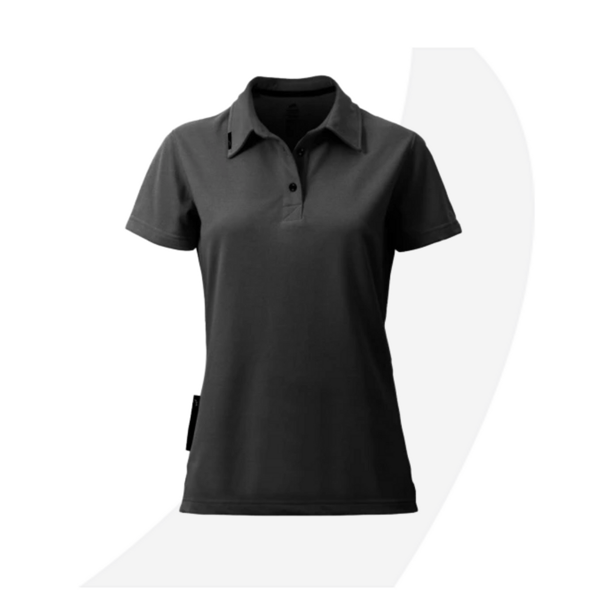 Womens Poly Cotton Polo Colors. Clearance sizes: White (S, M, L), Black (M, L), Gray (M, L)
