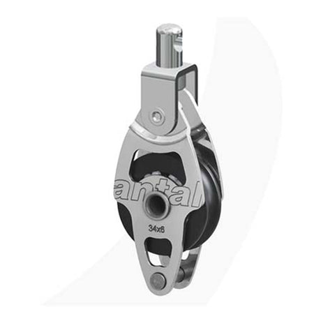 Antal 34mm Single Swivel Shackle Block w/ Becket