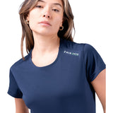 Zhik Womens UVActive Short Sleeve Top. Clearance size: Navy M