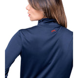 Zhik Womens UVActive High Collar 1/4 Zip Top - Navy
