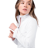 Zhik Womens UVActive High Collar 1/4 Zip Top - White