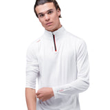 Zhik Mens UVActive High Collar 1/4 Zip Top - White