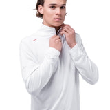 Zhik Mens UVActive High Collar 1/4 Zip Top - White