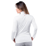 Zhik Womens UVActive High Collar 1/4 Zip Top - White