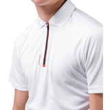 Zhik Mens UVActive Zip Sports Polo - White