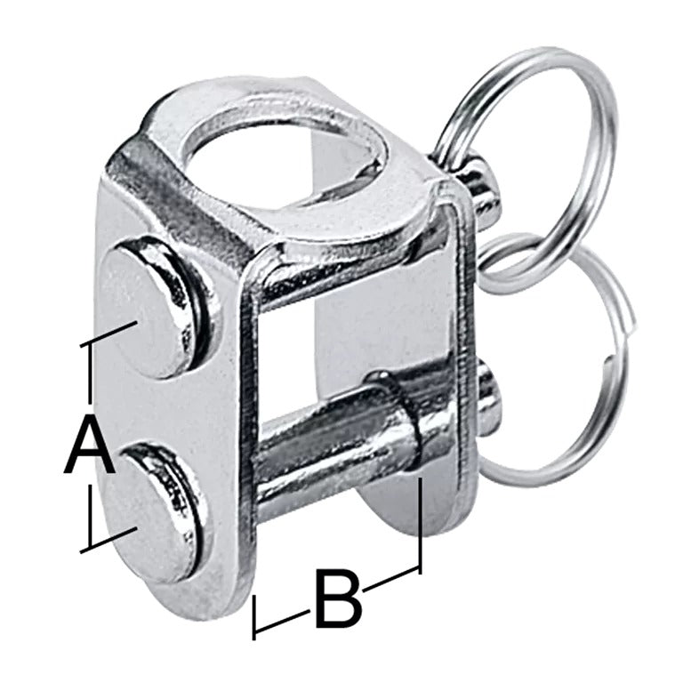 Harken 5mm Stainless Steel U-Adapter Assembly for 3/8 Post