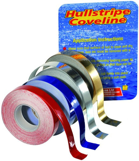 Sea Sure Hullstripe Coveline 10m x 15mm Silver