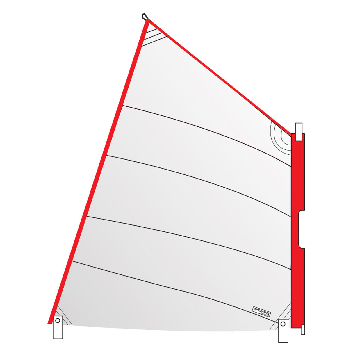 Optiparts Sail, Sleeve, white, (not class legal)