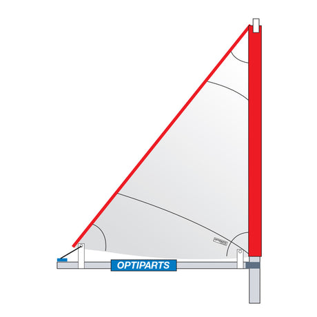 Optiparts Tri Sail with mast and miniboom